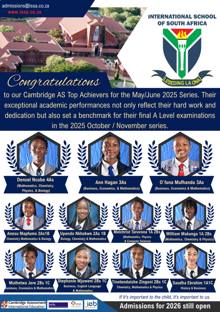 AS Level Top Achievers MayJune 2025 Series Poster (1)